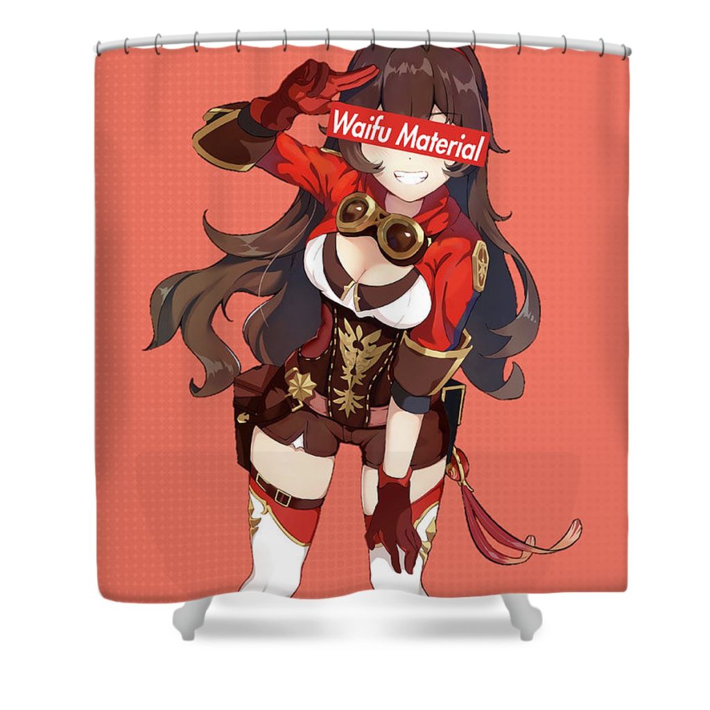 1 amber genshin impact waifu anime manga series fanart hentai ahegao oppai mad lab - Anime Shower Curtain Shop