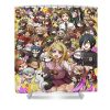 1 danganronpa makato hajime kaede nagito davis eleanor - Anime Shower Curtain Shop