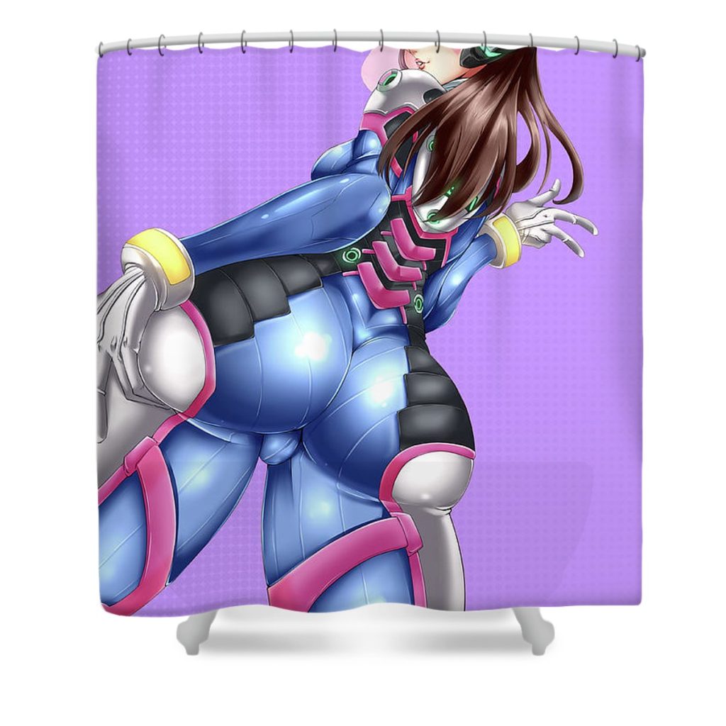 1 dva overwatch waifu anime manga series fanart hentai ahegao oppai mad lab - Anime Shower Curtain Shop