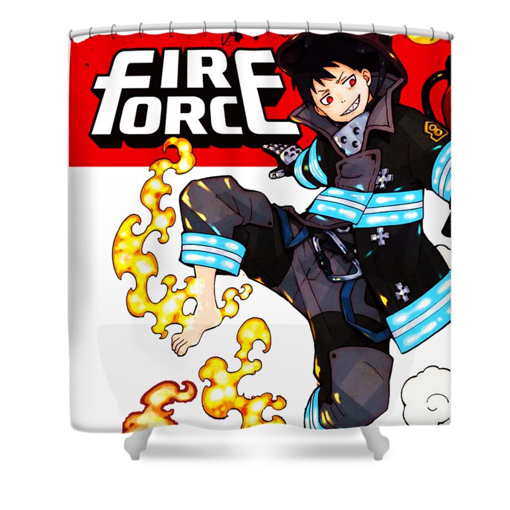 1 fire force grandy geor transparent - Anime Shower Curtain Shop