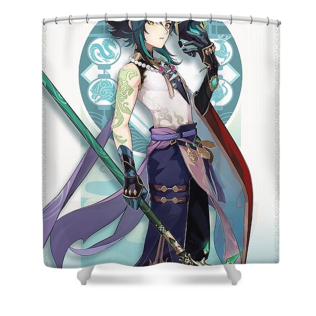 1 genshin impact xiao matilda mark - Anime Shower Curtain Shop