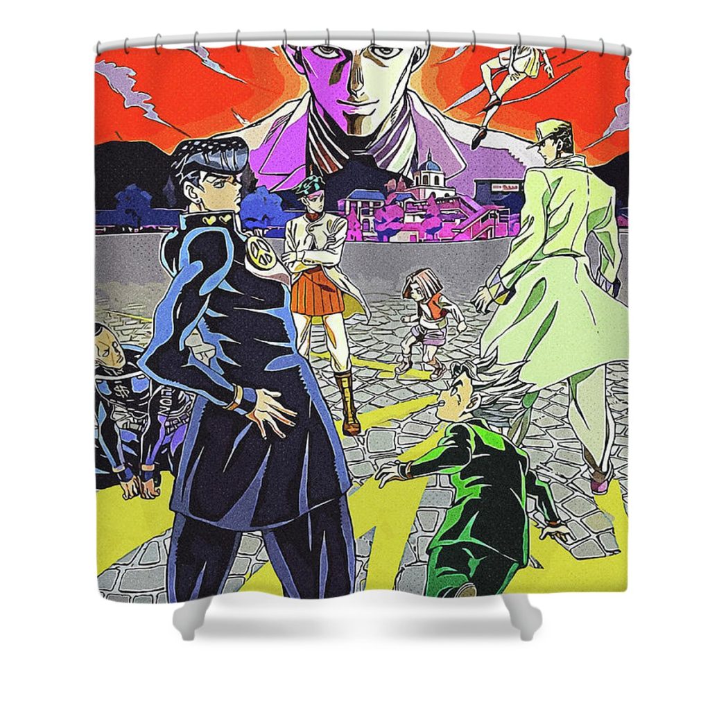 1 jojo bizarre adventure lam quoc ngoc - Anime Shower Curtain Shop