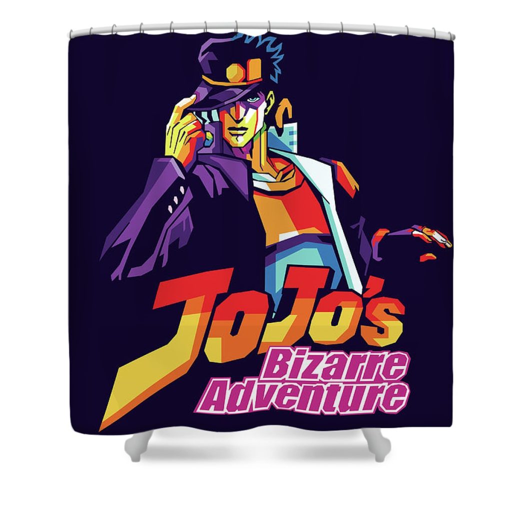 1 jojos bizarre adventure muhammad nabil pasha radhitya - Anime Shower Curtain Shop