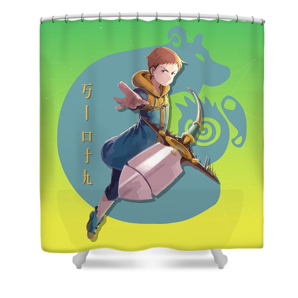 1 king sloth sin seven deadly sins kitaru normin - Anime Shower Curtain Shop