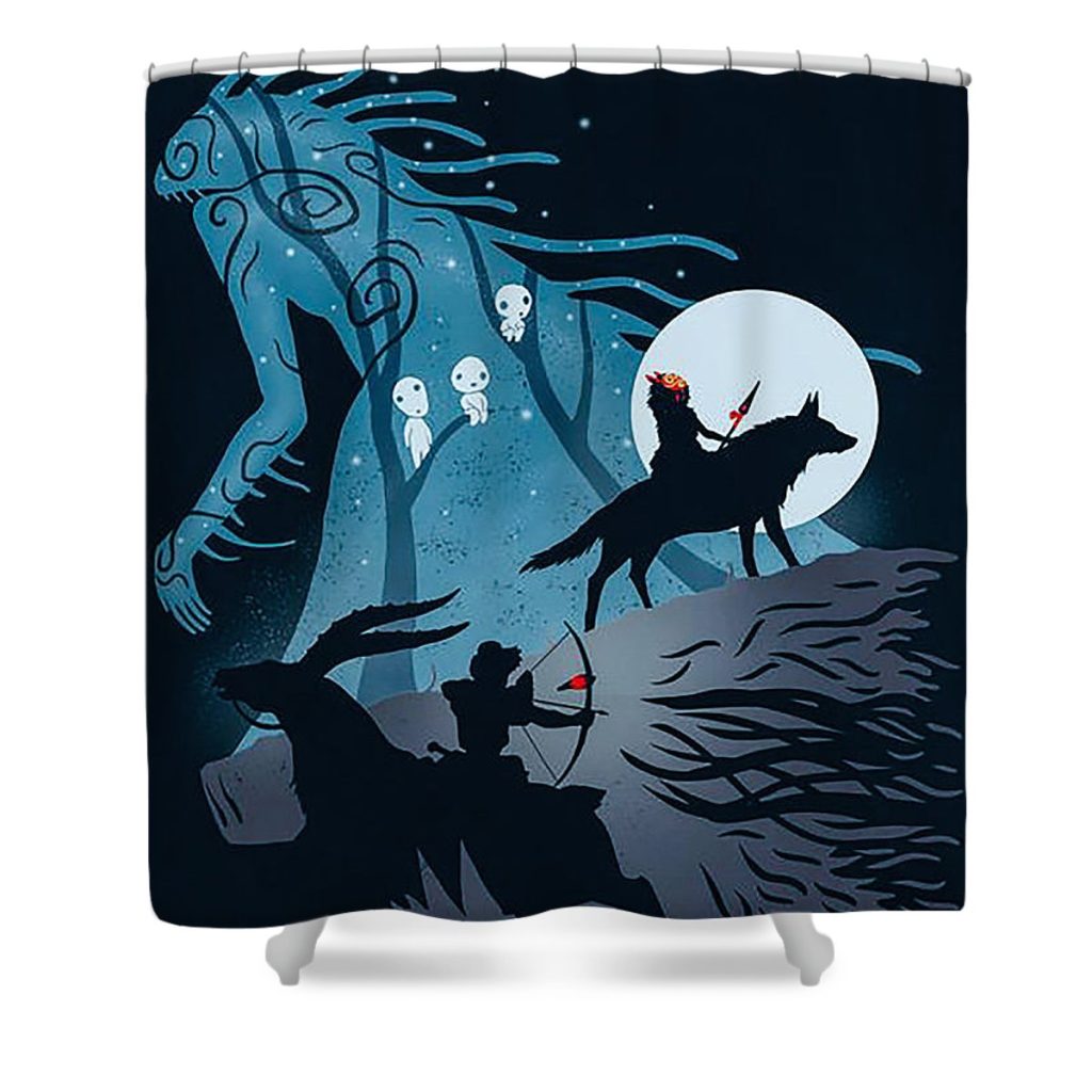 1 princess mononoke richard morris - Anime Shower Curtain Shop