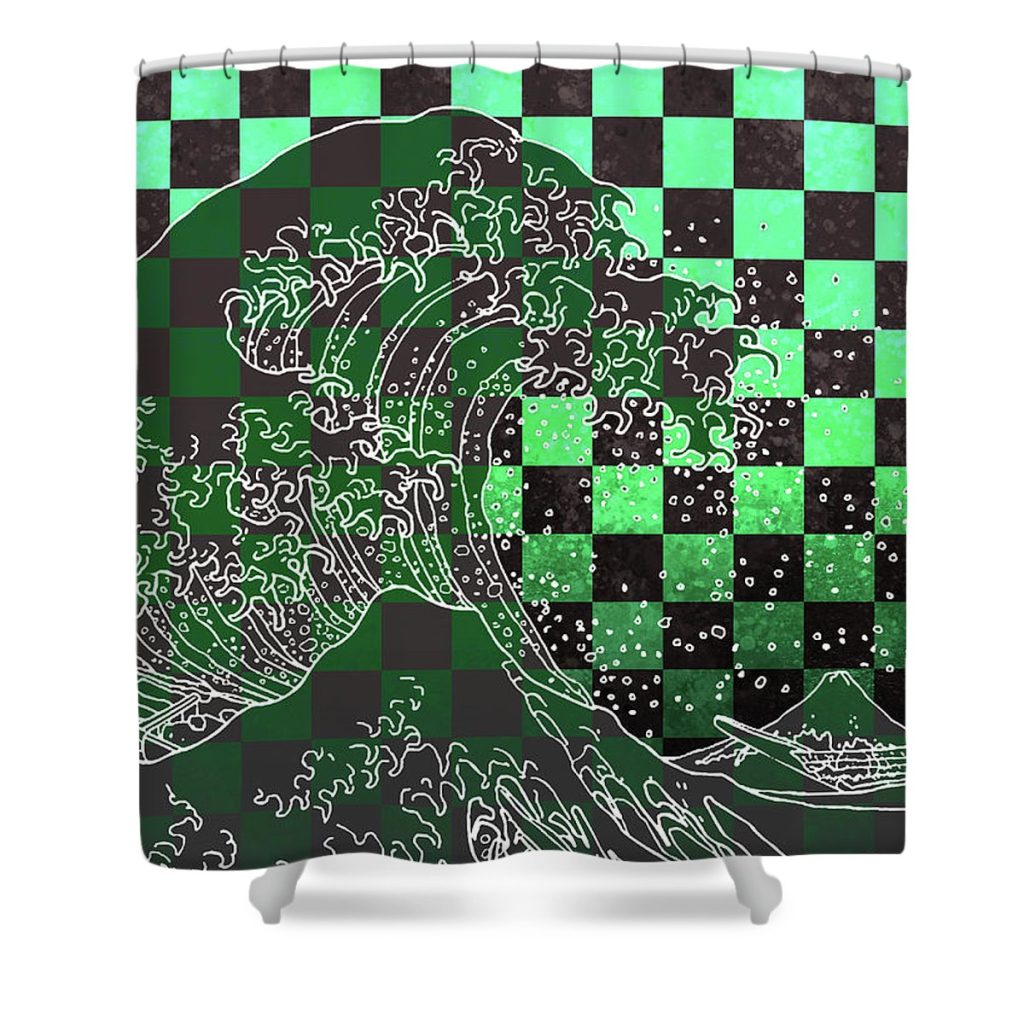 1 tanjiro pattern projectx collection - Anime Shower Curtain Shop