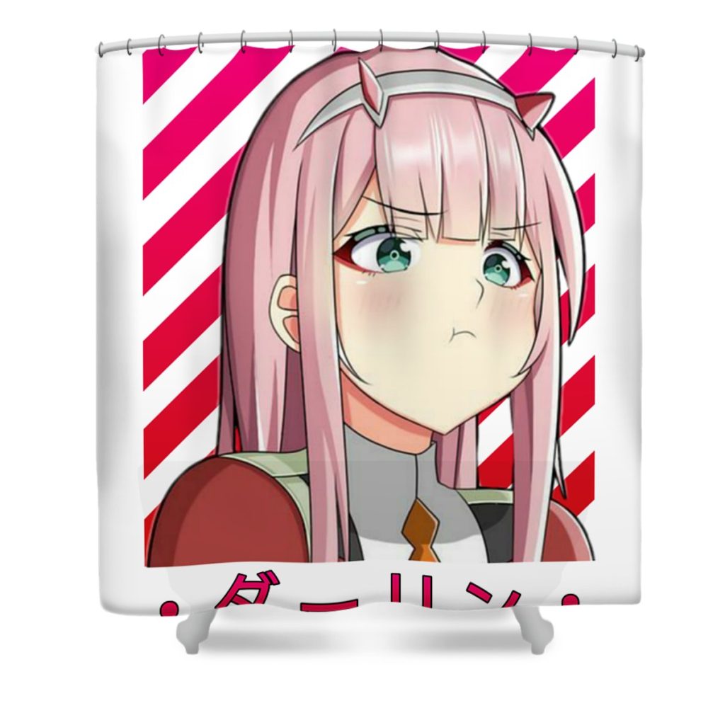 1 zero two from darling in the franxx elizabeth c henry transparent - Anime Shower Curtain Shop