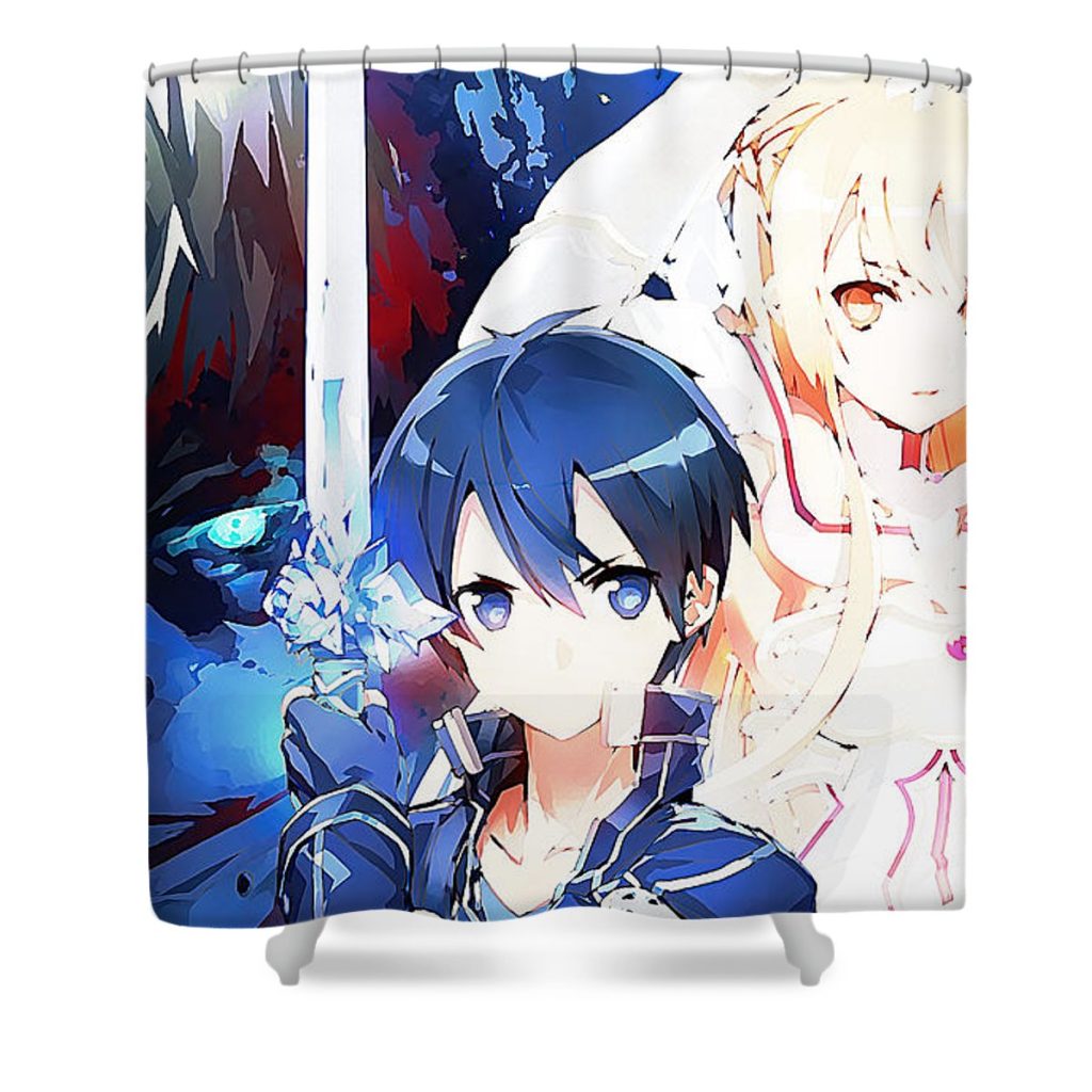 10 sword art online lora battle - Anime Shower Curtain Shop