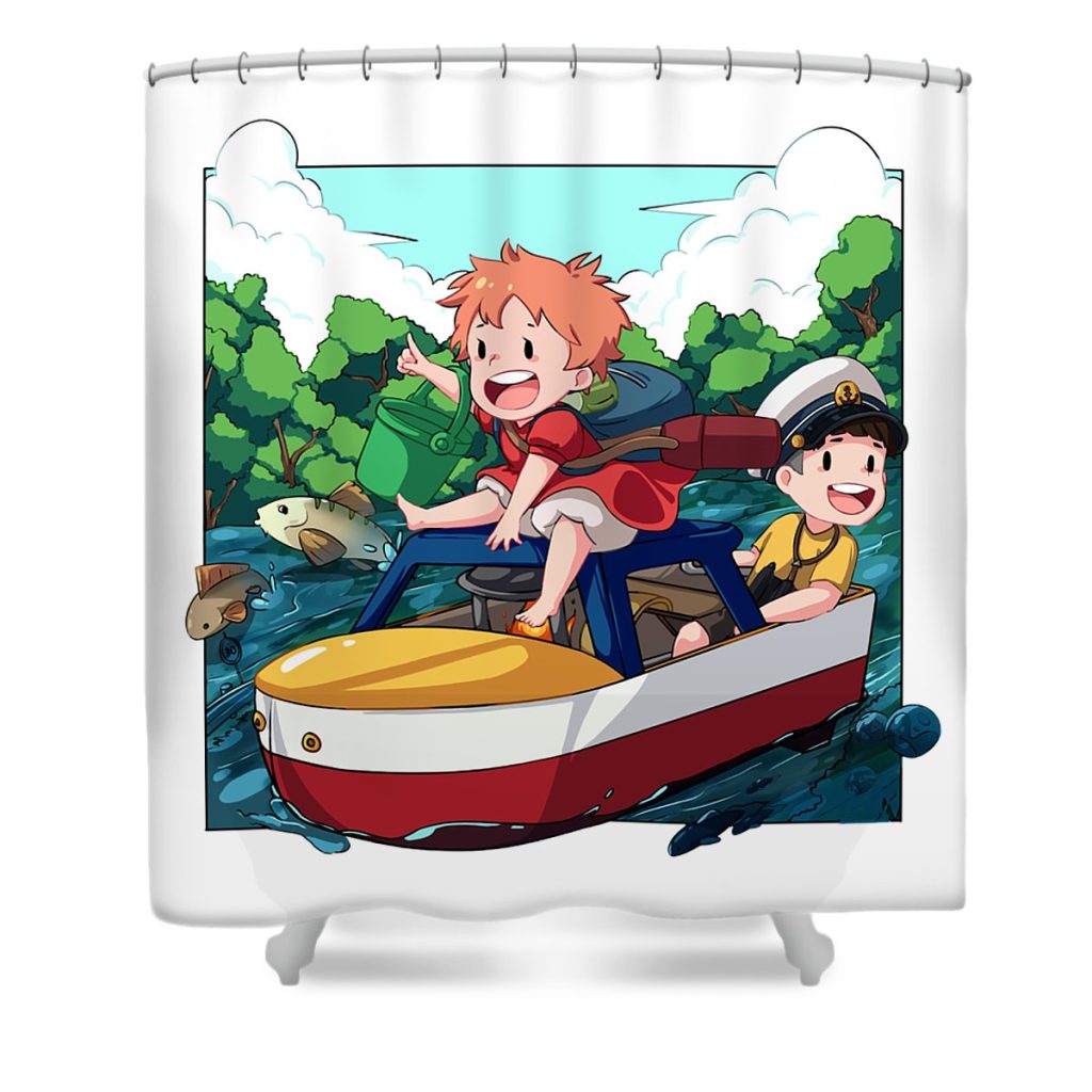 12 ponyo charlie bost transparent - Anime Shower Curtain Shop