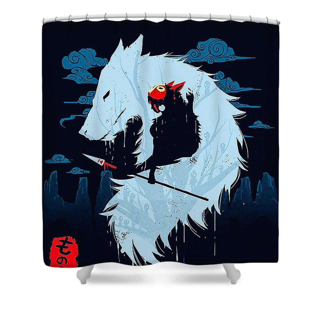 12 princess mononoke richard morris - Anime Shower Curtain Shop