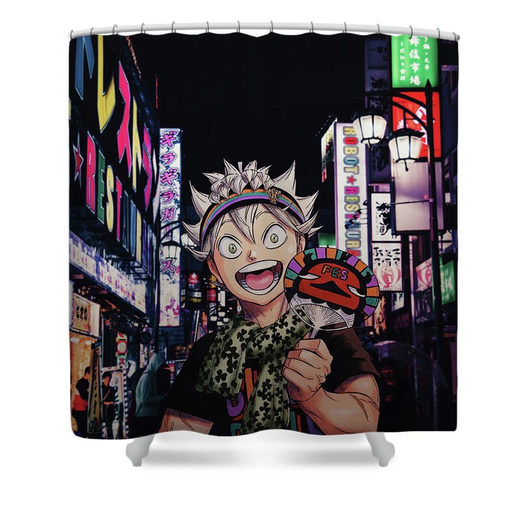 13 demon magic locke flintoft - Anime Shower Curtain Shop