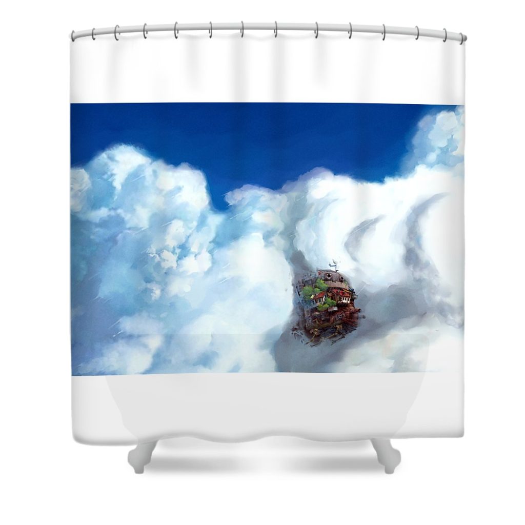 13 howls moving castle azzam nizam transparent - Anime Shower Curtain Shop