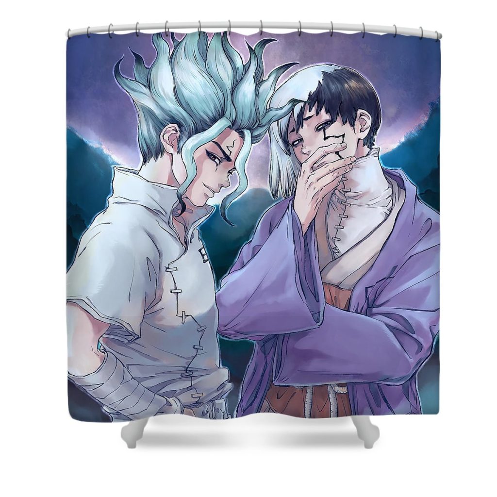 13 senku ishigami nguyen hai - Anime Shower Curtain Shop