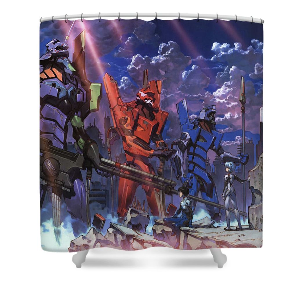 14 neon genesis evangelion unit loan nguyen - Anime Shower Curtain Shop