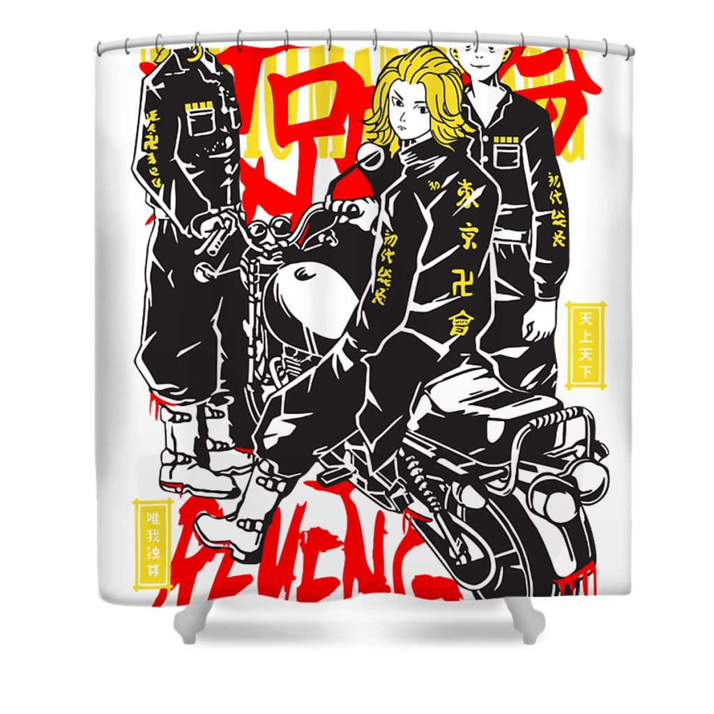 15 tokyo revenger gab fernando transparent - Anime Shower Curtain Shop