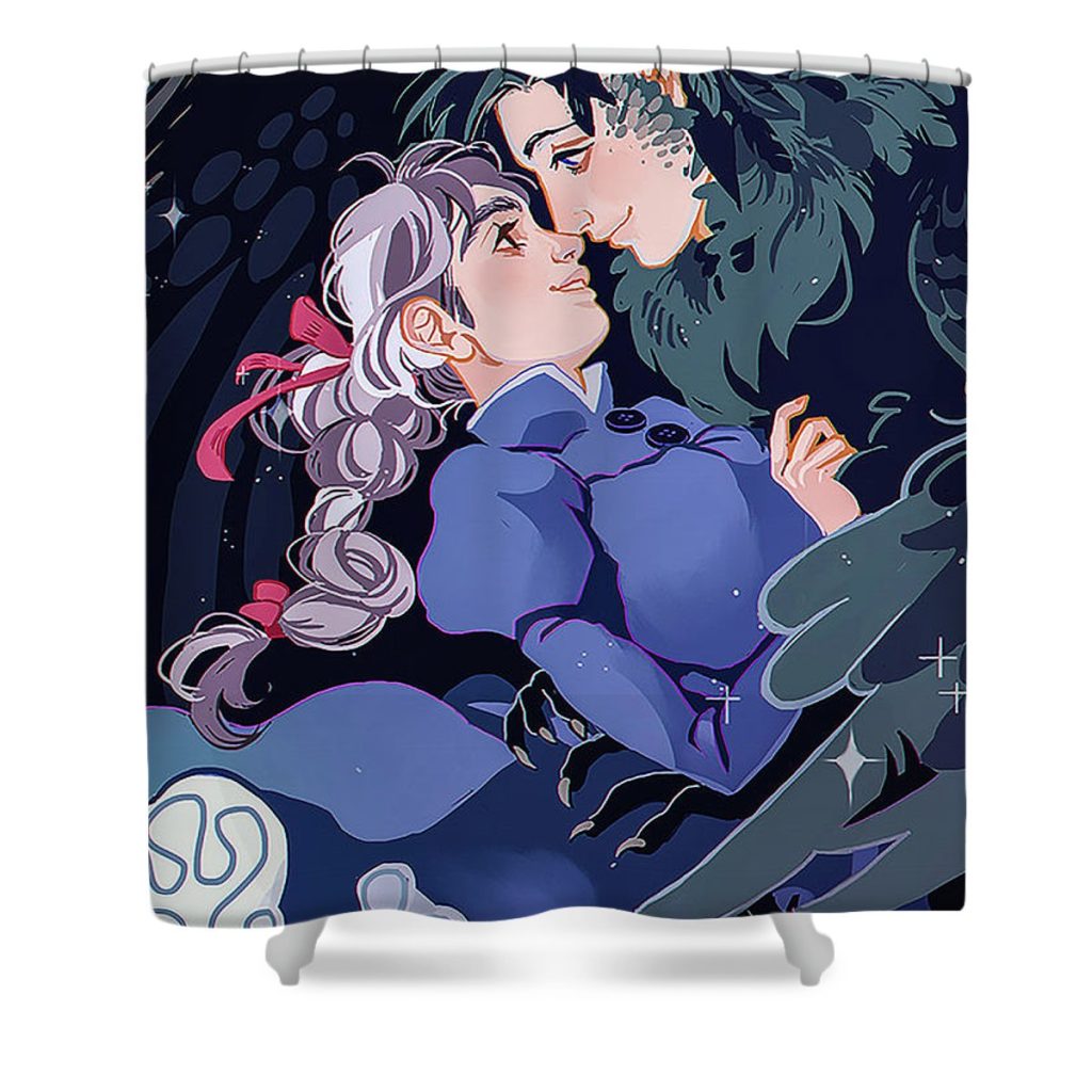 16 howls moving castle jesse corum - Anime Shower Curtain Shop