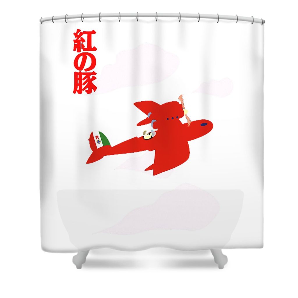 16 porco rosso illone lalal transparent - Anime Shower Curtain Shop