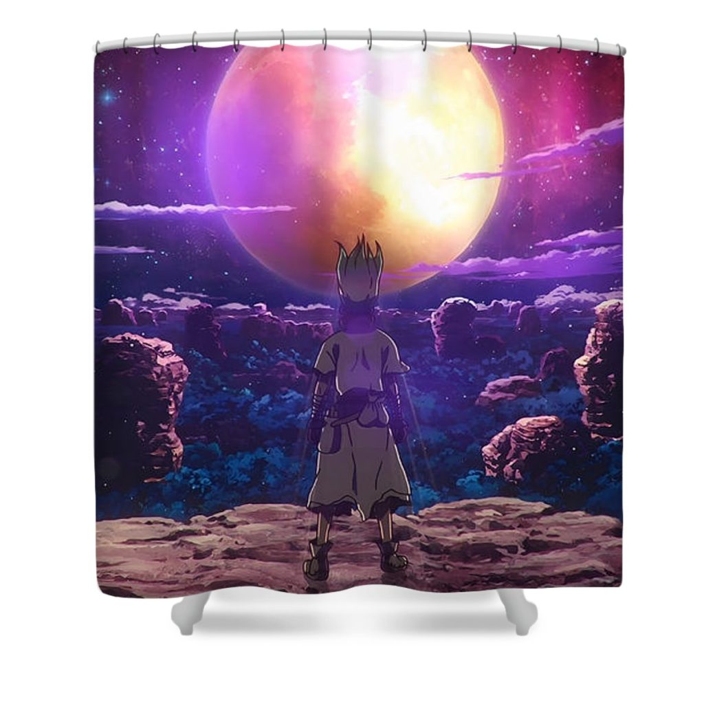 18 senku ishigami nguyen hai - Anime Shower Curtain Shop