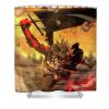 19 demon magic locke flintoft - Anime Shower Curtain Shop