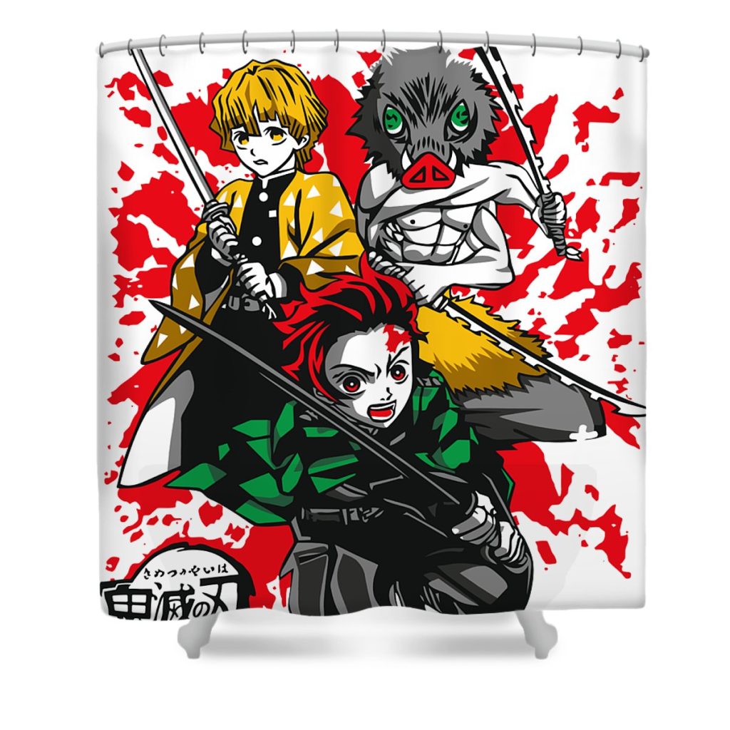 2 demon slayer gab fernando transparent - Anime Shower Curtain Shop