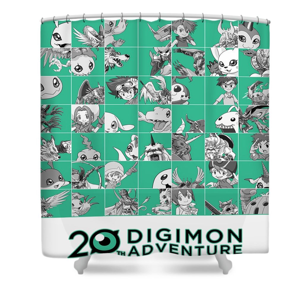 2 digimon digivice anime radit tia transparent - Anime Shower Curtain Shop