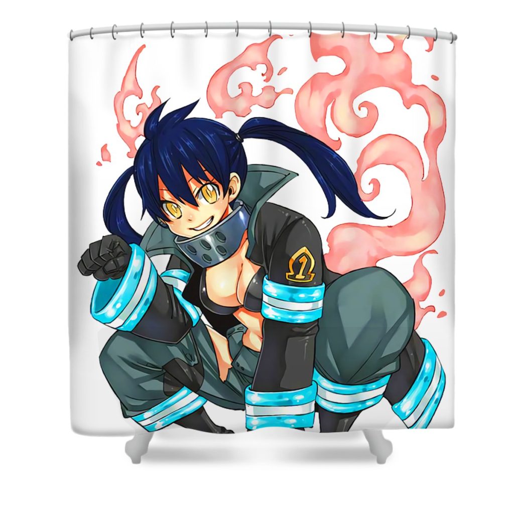 2 fire force catherine j thomas transparent - Anime Shower Curtain Shop