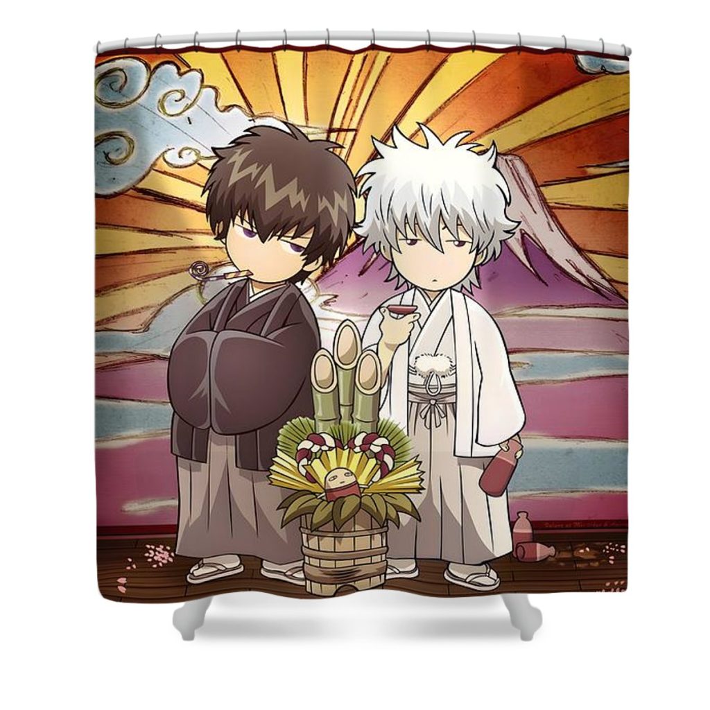 2 gintama celestina paul - Anime Shower Curtain Shop