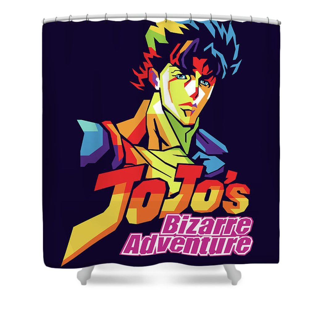 2 jojos bizarre adventure muhammad nabil pasha radhitya - Anime Shower Curtain Shop