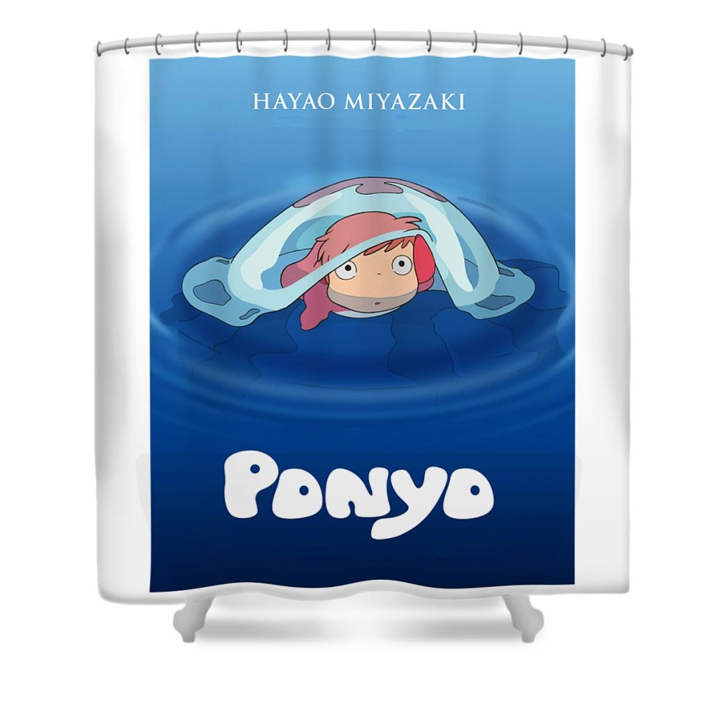 2 ponyo asmin ive transparent - Anime Shower Curtain Shop