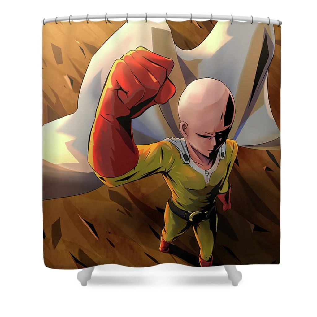 2 saitamathe hero nobody expected teddie stibbs - Anime Shower Curtain Shop