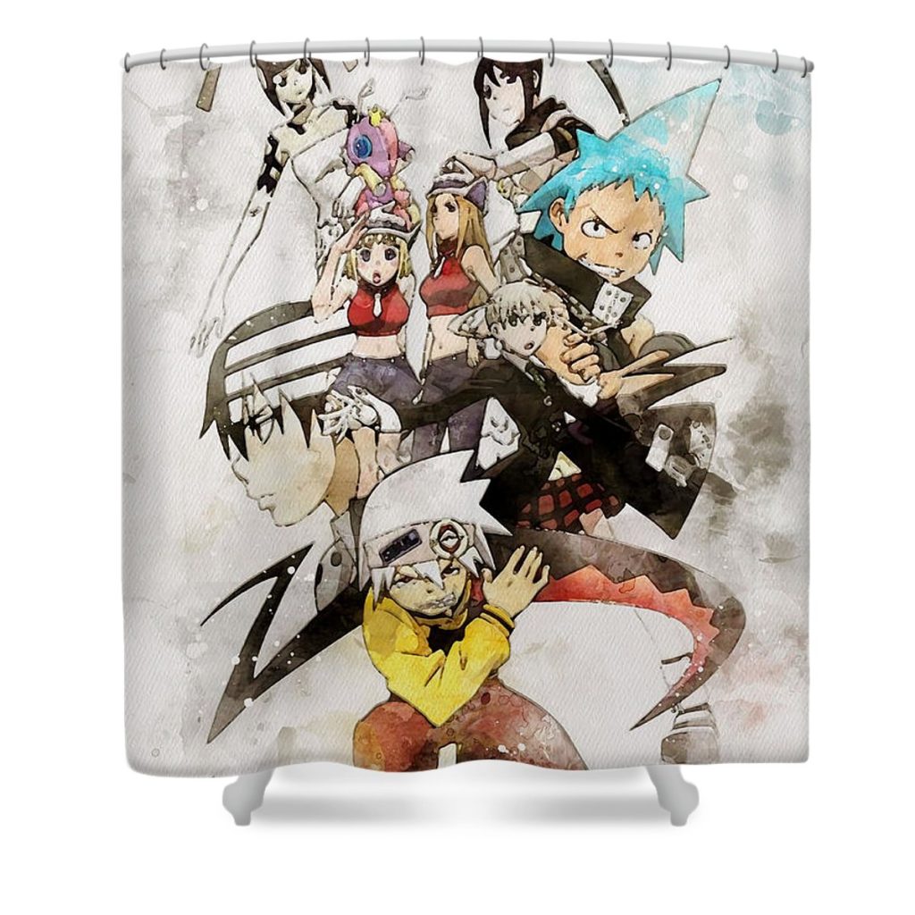 2 soul eater poster harvey grant - Anime Shower Curtain Shop