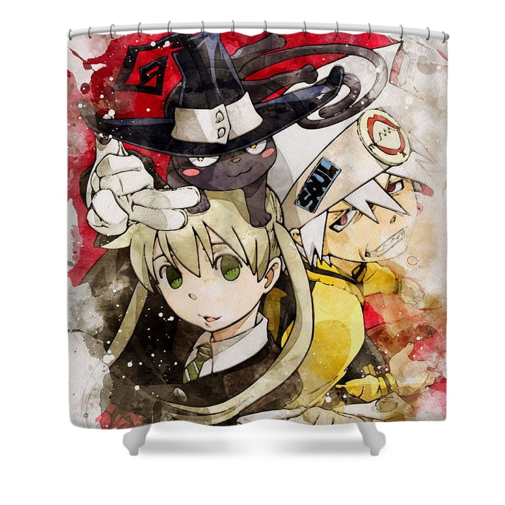 2 soul eater poster mitchell keeley - Anime Shower Curtain Shop