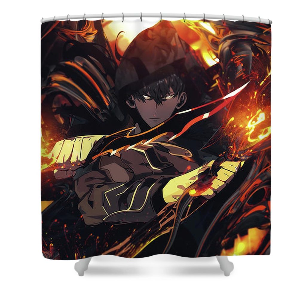 2 sung jin woo nguyen hai - Anime Shower Curtain Shop