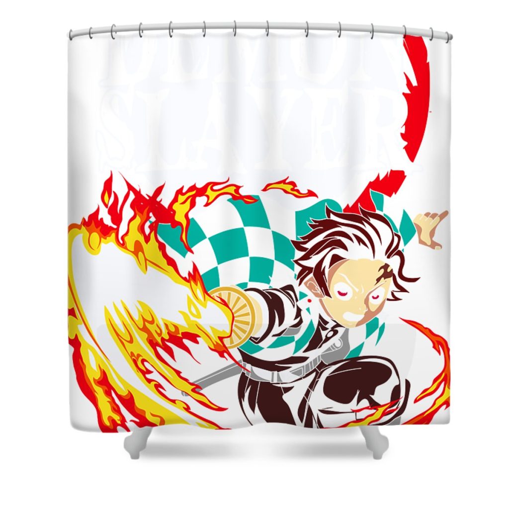 2 tanjiro gab fernando transparent - Anime Shower Curtain Shop