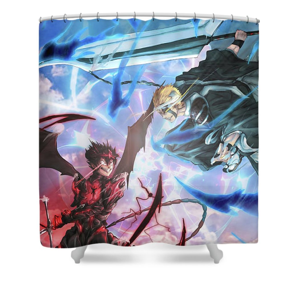 22 demon magic locke flintoft - Anime Shower Curtain Shop