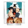 22 howls moving castle june lavine transparent - Anime Shower Curtain Shop