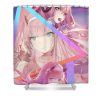 24 zero two of darling in the franxx zero two - Anime Shower Curtain Shop