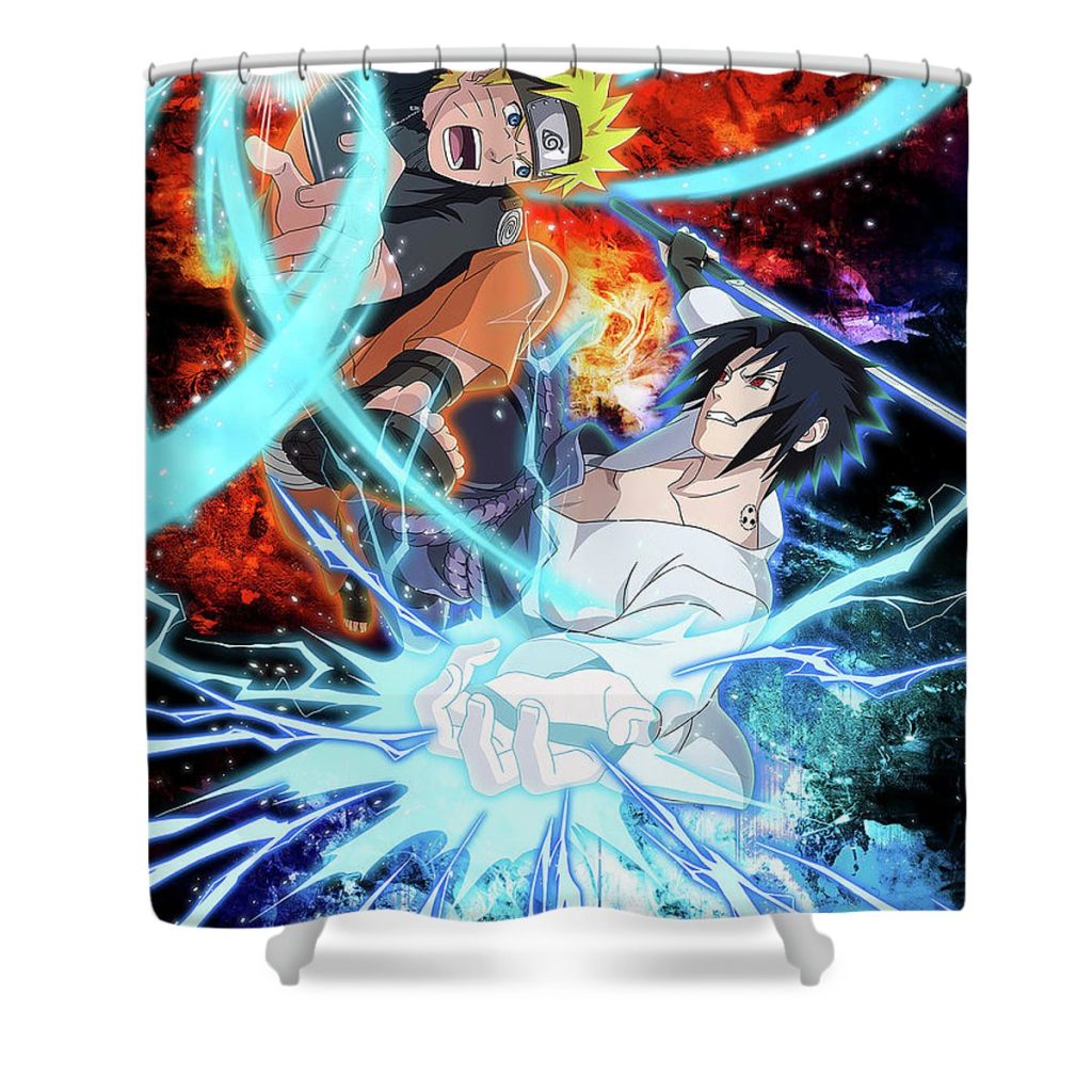 25 naruto and sasuke lac lac - Anime Shower Curtain Shop