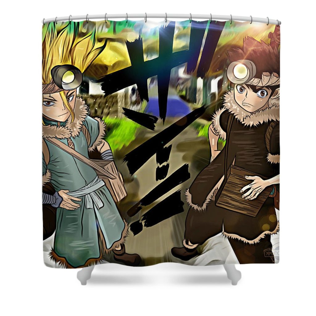 25 senku ishigami nguyen hai - Anime Shower Curtain Shop