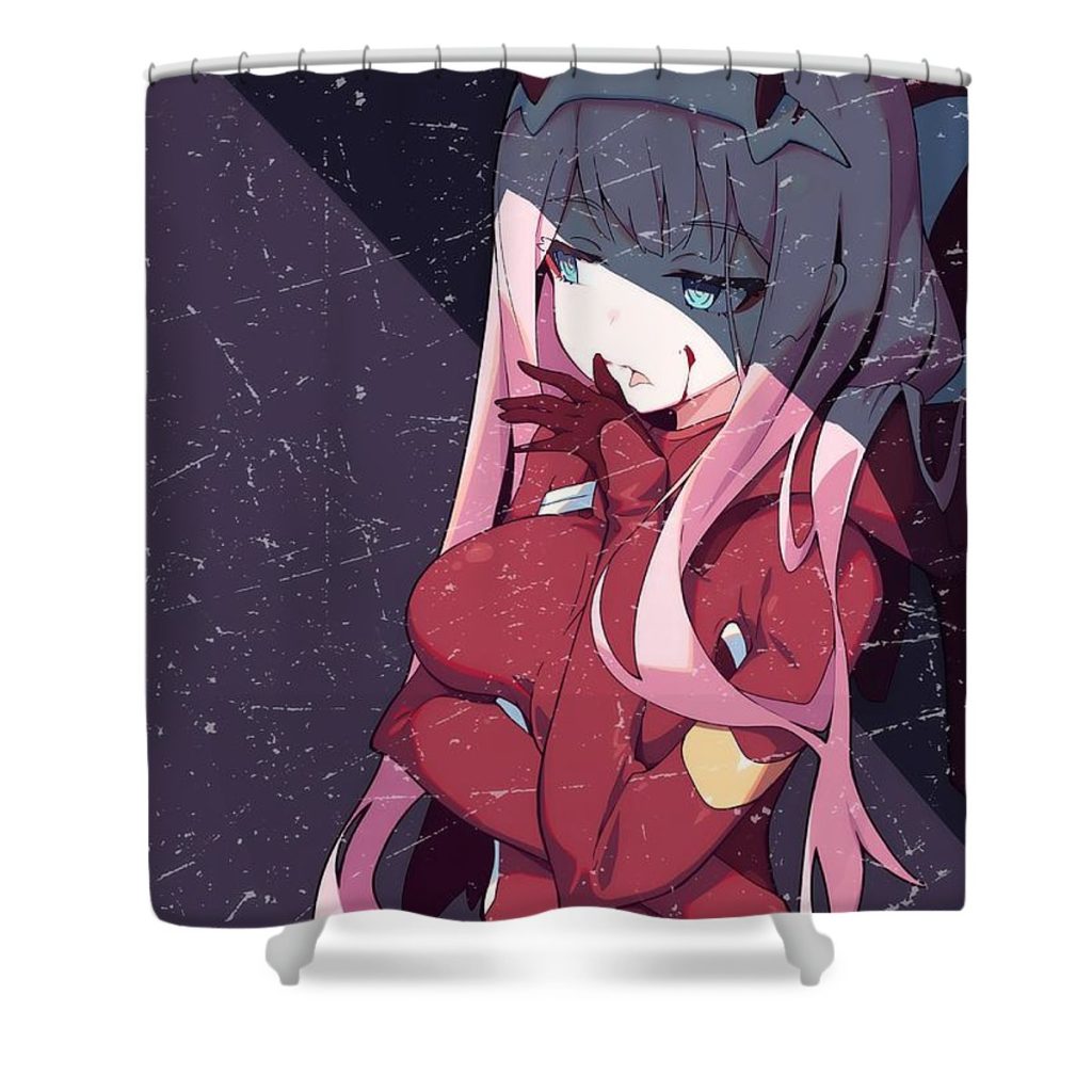 29 zero two of darling in the franxx zero two - Anime Shower Curtain Shop