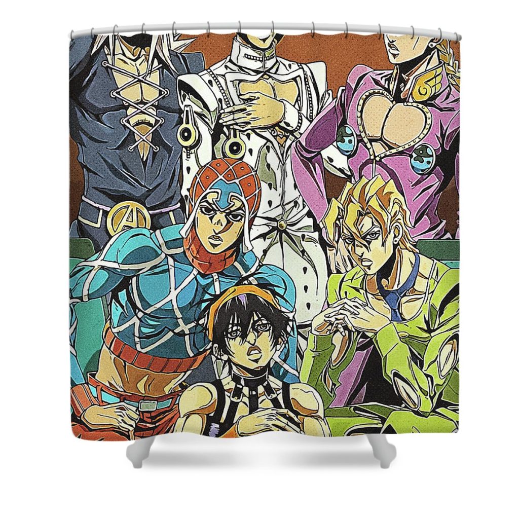 3 jojo bizarre adventure lam quoc ngoc - Anime Shower Curtain Shop