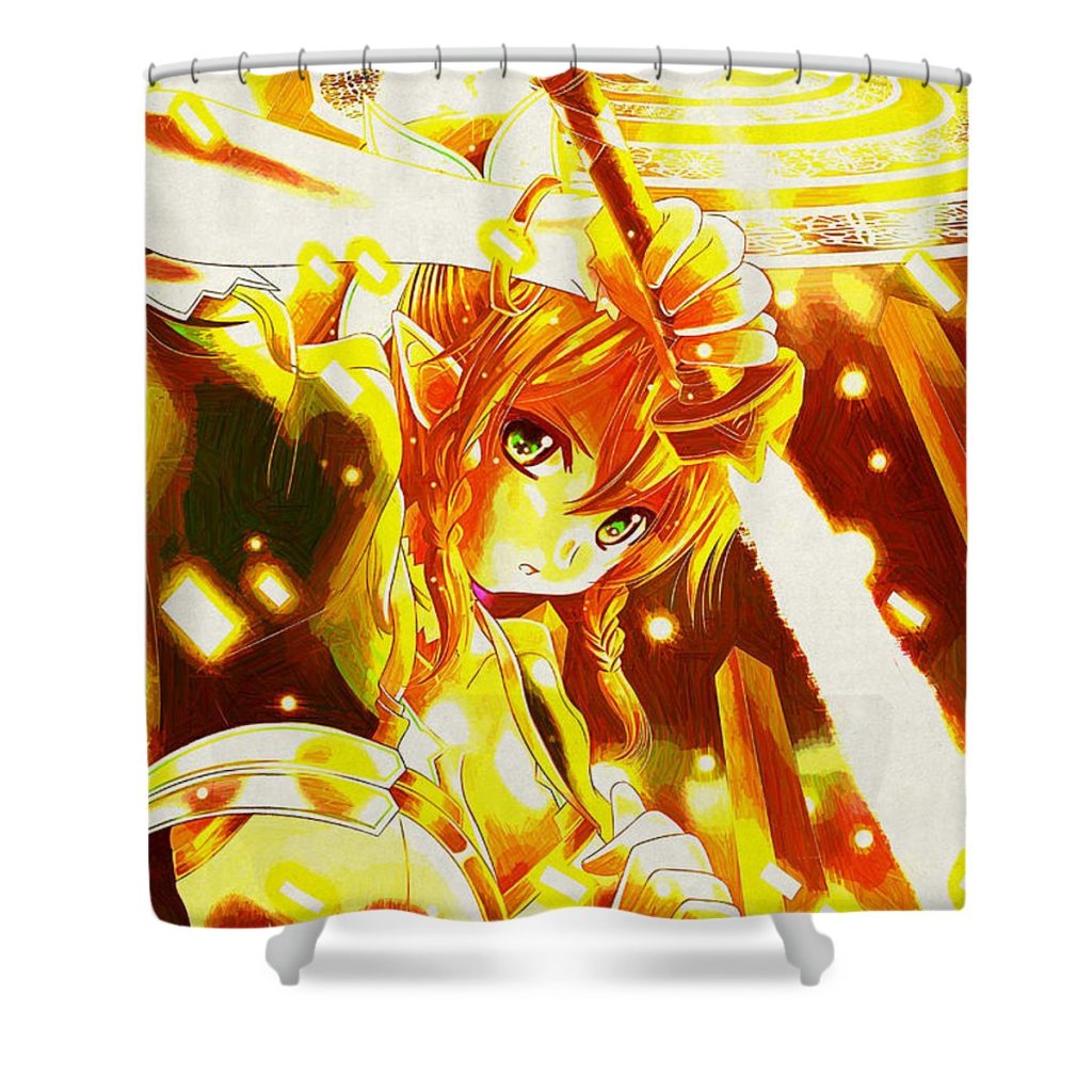 3 sword art online lora battle - Anime Shower Curtain Shop