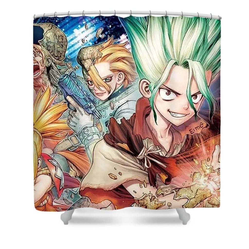 33 senku ishigami nguyen hai - Anime Shower Curtain Shop