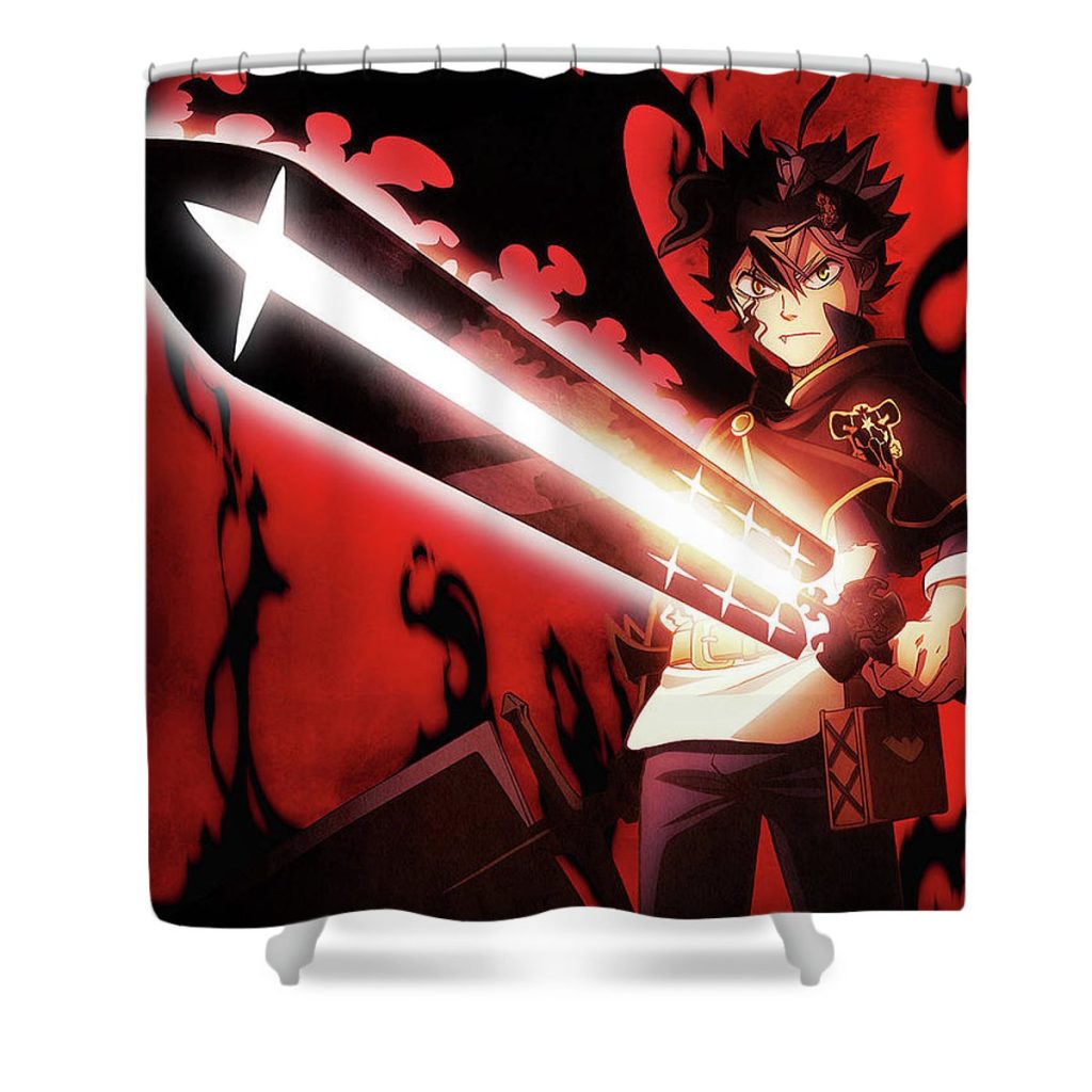 34 demon magic locke flintoft - Anime Shower Curtain Shop