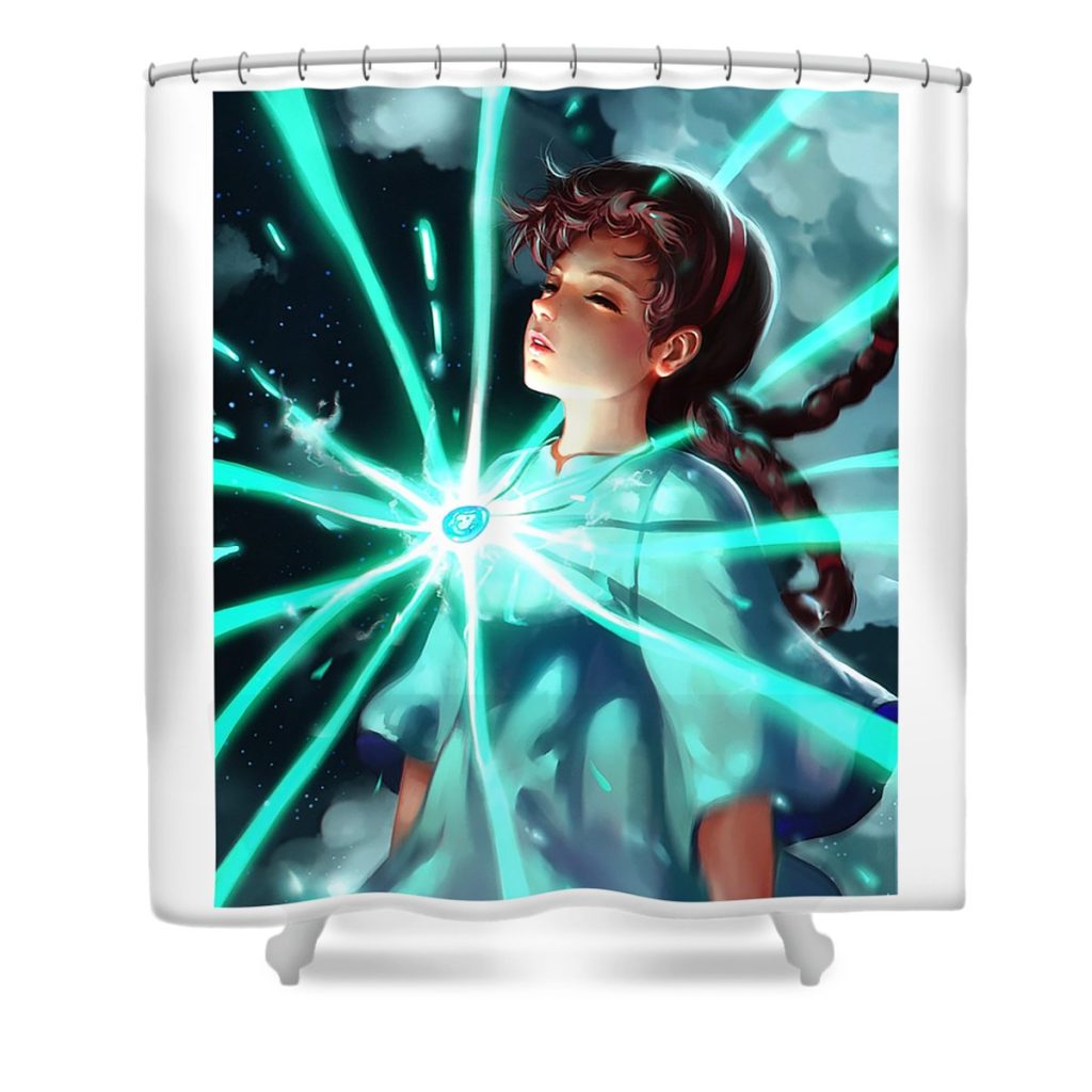 4 castle in the sky daniel niel transparent - Anime Shower Curtain Shop