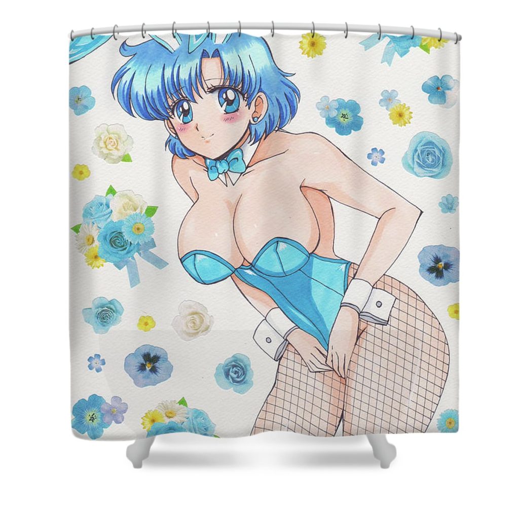 4 crescent moon brendan pickles - Anime Shower Curtain Shop