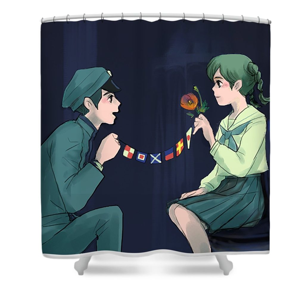 4 from up on poppy hill our corn transparent - Anime Shower Curtain Shop