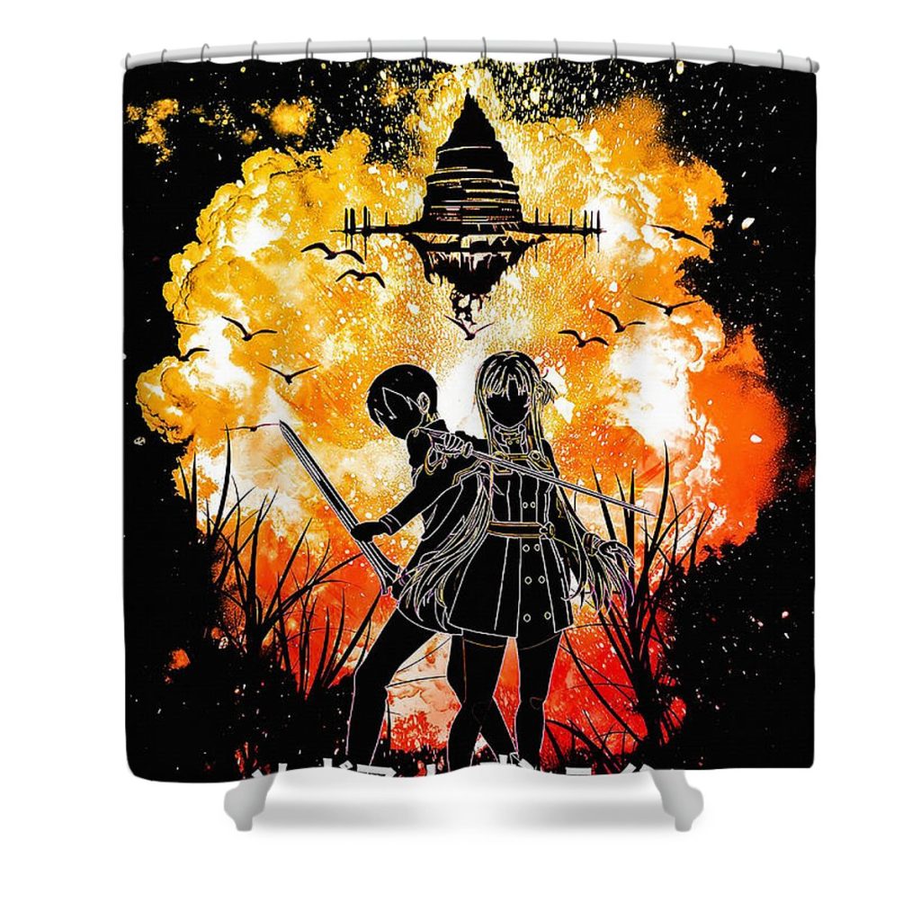 4 sword art online jennifer straw - Anime Shower Curtain Shop