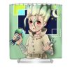 43 senku ishigami nguyen hai - Anime Shower Curtain Shop