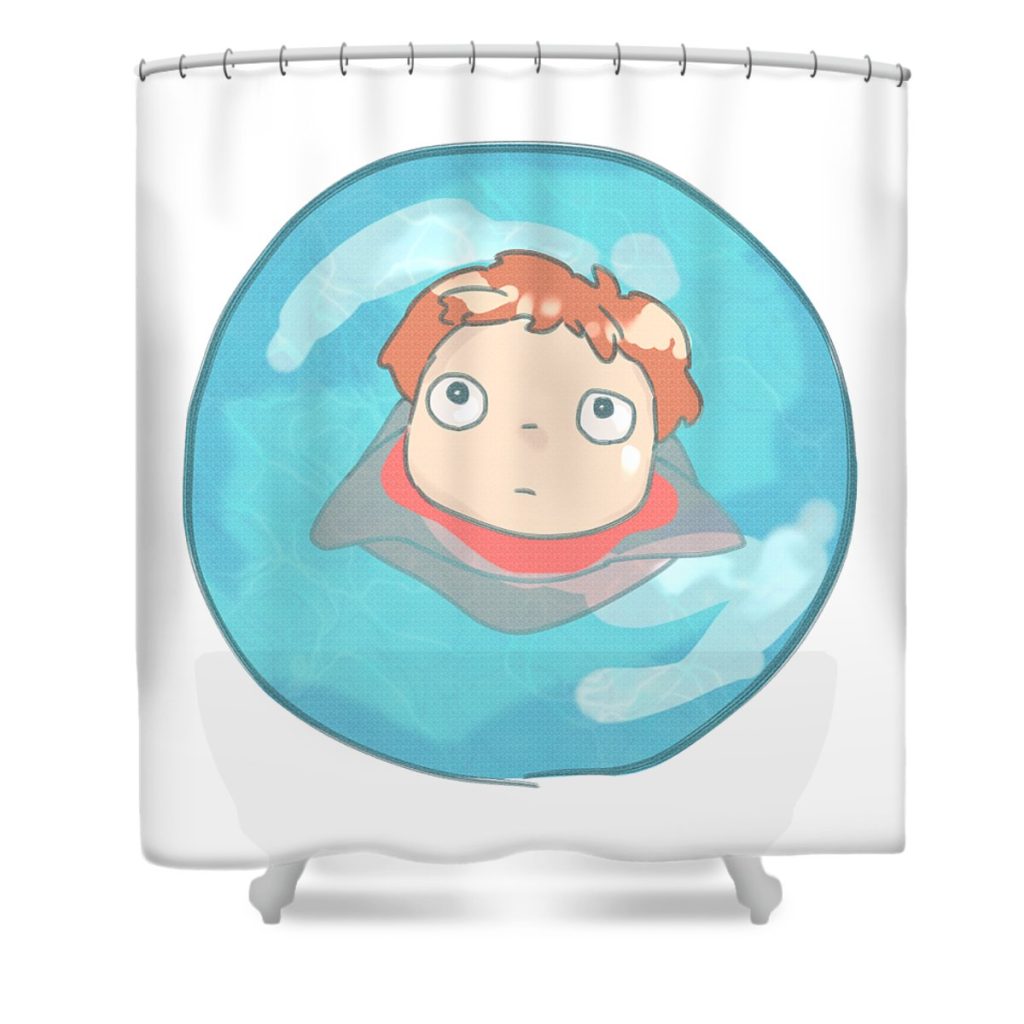 5 ponyo five alsem transparent - Anime Shower Curtain Shop